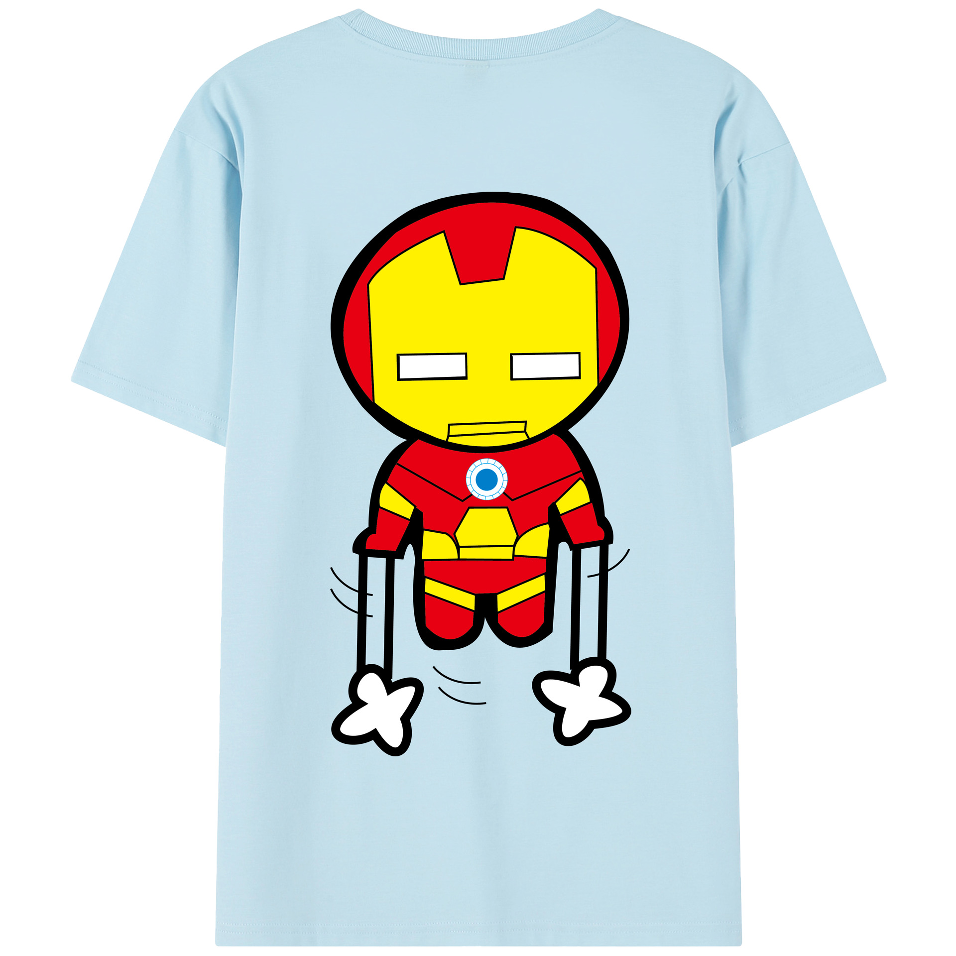（画像用） アベンジャーズ The Avengers 綿100％半袖Tシャツ（背面プリント）